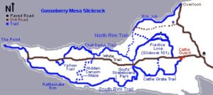 Goosberry Mesa Slickrock Map - specialized mountain bike in st. george